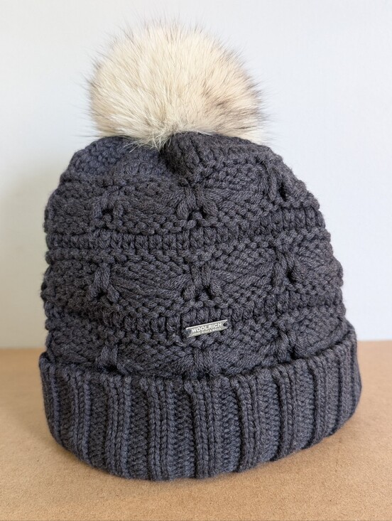 Woolrich Accessories - Woolrich John Rich & Bros. Knit Wool Hat w Real Fur Pom, Made In Italy